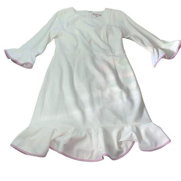 Nanette Lepore Bella Donna Marshmallow Sugarplum Special Occasion Dress Size 8 - Picture 1 of 11
